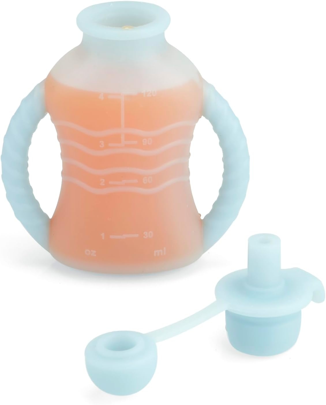 image:imagePandaEar 3 Pack Reusable Silicone Baby Food Pouches with 3 Puree Feeder Spoons amp Funnel 4oz Toddler Food Storage Pouch with Handle BPAFree Baby Squeeze Pouches for Homemade Purees