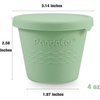 PandaEar 12 Pack Silicone Baby Food Storage Containers, 4 oz
