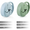 PandaEar 2 Pack Baby Food Pouches & 2 Pack Snack Containers, Reusable Silicone Squeeze Pouches & Collapsible Toddler Snack Cups for Toddler Kids -Blue&Green