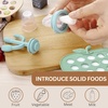 PandaEar 2-Pack Baby Food Freezer Trays & 3 Silicone Fruit Feeders