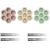 PandaEar 3 Pack Baby Food Freezer Tray with Lids, Silicone Baby Food Storage Container for Homemade Baby Food, Purees, Breastmilk (Blue/Green/Carnation)(Pink/Green/Linen)
