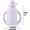 PandaEar 3 Pack Reusable Silicone Baby Food Pouches with 3 Puree Feeder Spoons & Funnel | 4oz Toddler Food Storage Pouch with Handle | BPA-Free Baby Squeeze Pouches for Homemade Purees