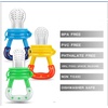 PandaEar 3 Pack Silicone Baby Fruit Feeder, Fresh Food Teether Pacifier