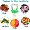 PandaEar 3 Pack Silicone Baby Fruit Feeder, Fresh Food Teether Pacifier