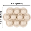 PandaEar 3-Pack Silicone Baby Food Freezer Trays with Lids – 10 Small Portions per Tray (Approx. 1oz/1.5-2 tbsp) – Flexible Storage Container for Breast Milk & Purees, Blue/Green/Beige