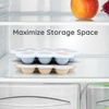PandaEar 3-Pack Silicone Baby Food Freezer Trays with Lids – 10 Small Portions per Tray (Approx. 1oz/1.5-2 tbsp) – Flexible Storage Container for Breast Milk & Purees, Blue/Green/Beige