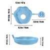 PandaEar 4 Pack Popsicle Holder for Kids, Silicone Ice Cream Cone & Popsicle Drip Catcher with Built-in Straw, Mess-Free Frozen Treat Holder