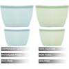 PandaEar 4 Pack Reusable Silicone Food Storage Bags, 34oz & 17oz