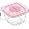 PandaEar Baby Food Snack Plastic Storage Container with Lids, 12 Pack Set BPA Free Freezer & Dishwasher Safe for Kids