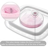 PandaEar Baby Food Snack Plastic Storage Container with Lids, 12 Pack Set BPA Free Freezer & Dishwasher Safe for Kids