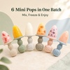 PandaEar Silicone Popsicle Molds, Mini Breastmilk Ice Pop Maker With Sticks(Beige)