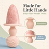 PandaEar Silicone Popsicle Molds, Mini Breastmilk Ice Pop Maker With Sticks(Beige)