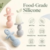 PandaEar Silicone Popsicle Molds, Mini Breastmilk Ice Pop Maker With Sticks(Beige)