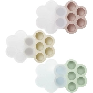 PandaEar 3 Pack Baby Food Freezer Tray with Lids, Silicone Baby Food Storage Container for Homemade Baby Food, Purees, Breastmilk (Blue/Green/Carnation)(Pink/Green/Linen)