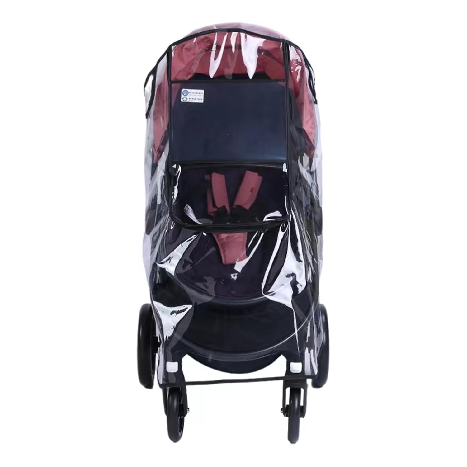 image:imagePandaEar Stroller Rain Cover Universal Clear Baby Stroller Accessory Travel Weather Sheild for Windproof and Waterproof Infant Breathable Stroller Cover