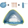 PandaEar Baby Beach Tent with Pool, Pop Up Sun Shelter for Infant Toddlers, Portable UV Protection Shade with Carry Bag for Outdoor Travel, Camping