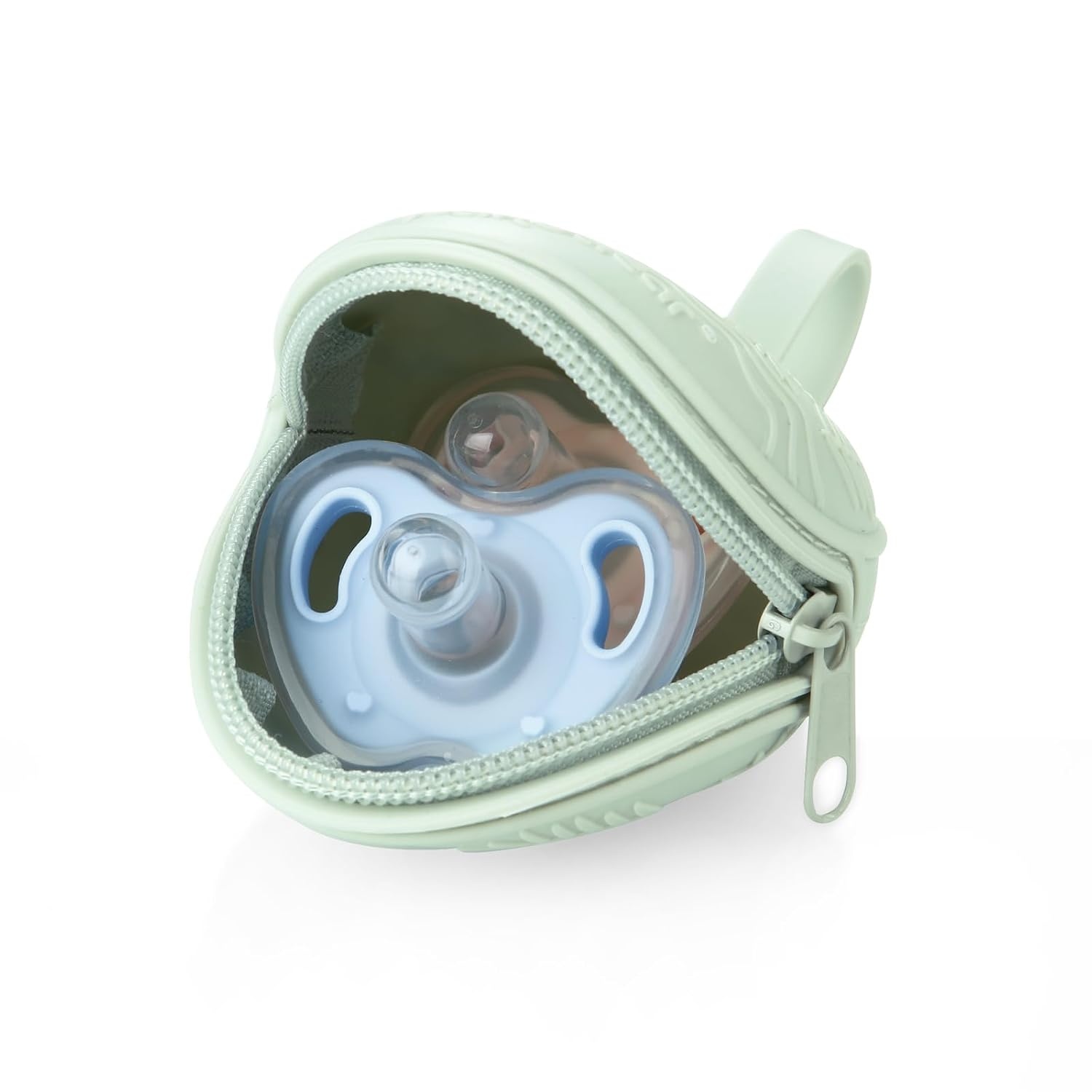 image:imagePandaEar 4 Pack Pacifier Holder Case Set 2 Pack Silicone Portable Travel Pacifier Pouch amp 2 Pack Transparent Nipple Holder Case Container Trave l Boxes BPA Free Universal Accessories Holders