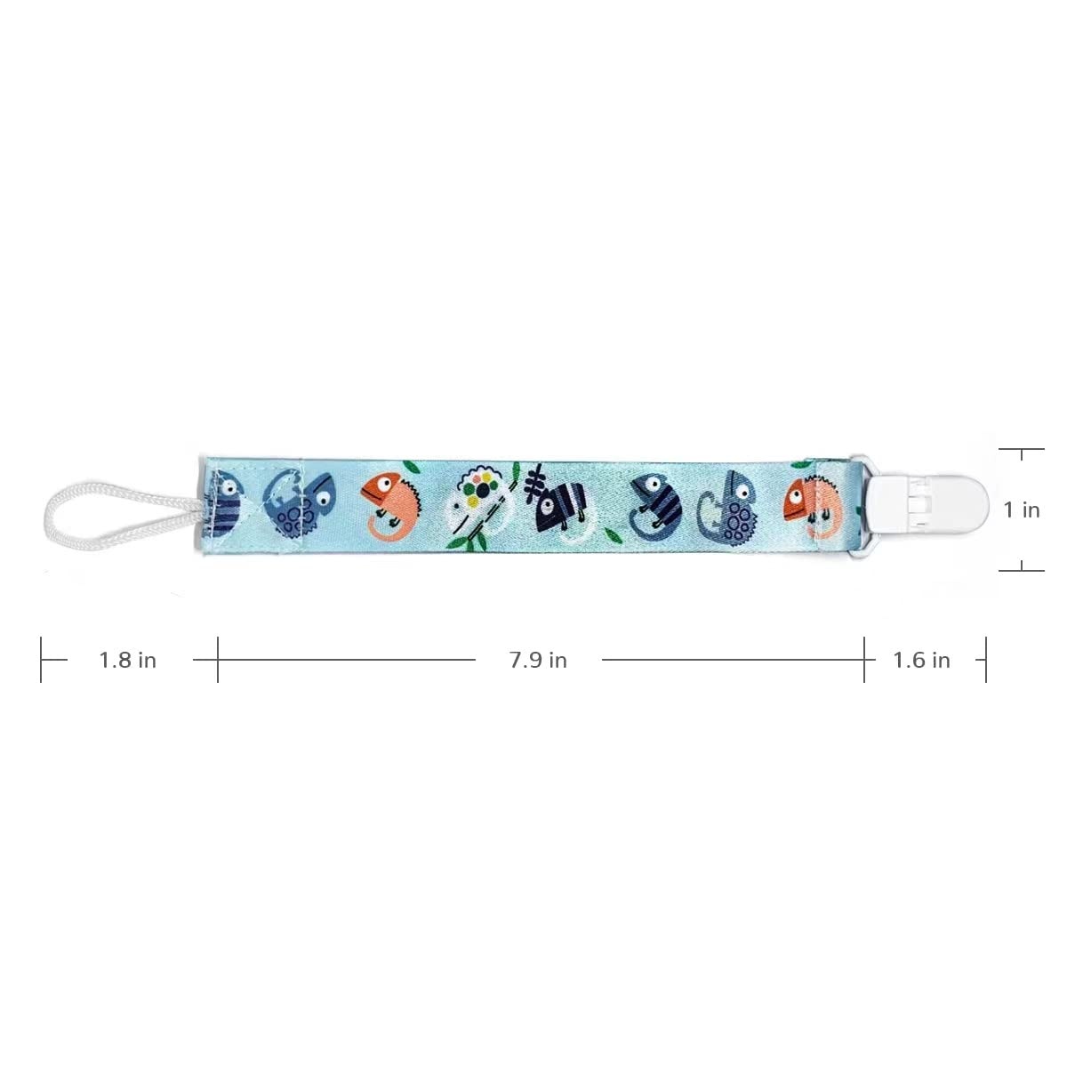 image:imagePandaEar 5 Pack Silicone Pacifier Clips for Boys and Girls Newborn