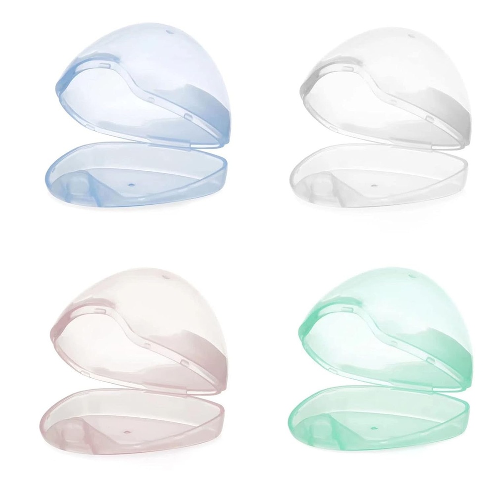 image:imagePandaEar 4 Pack Pacifier Holder Case Baby Binky Storage Travel Container