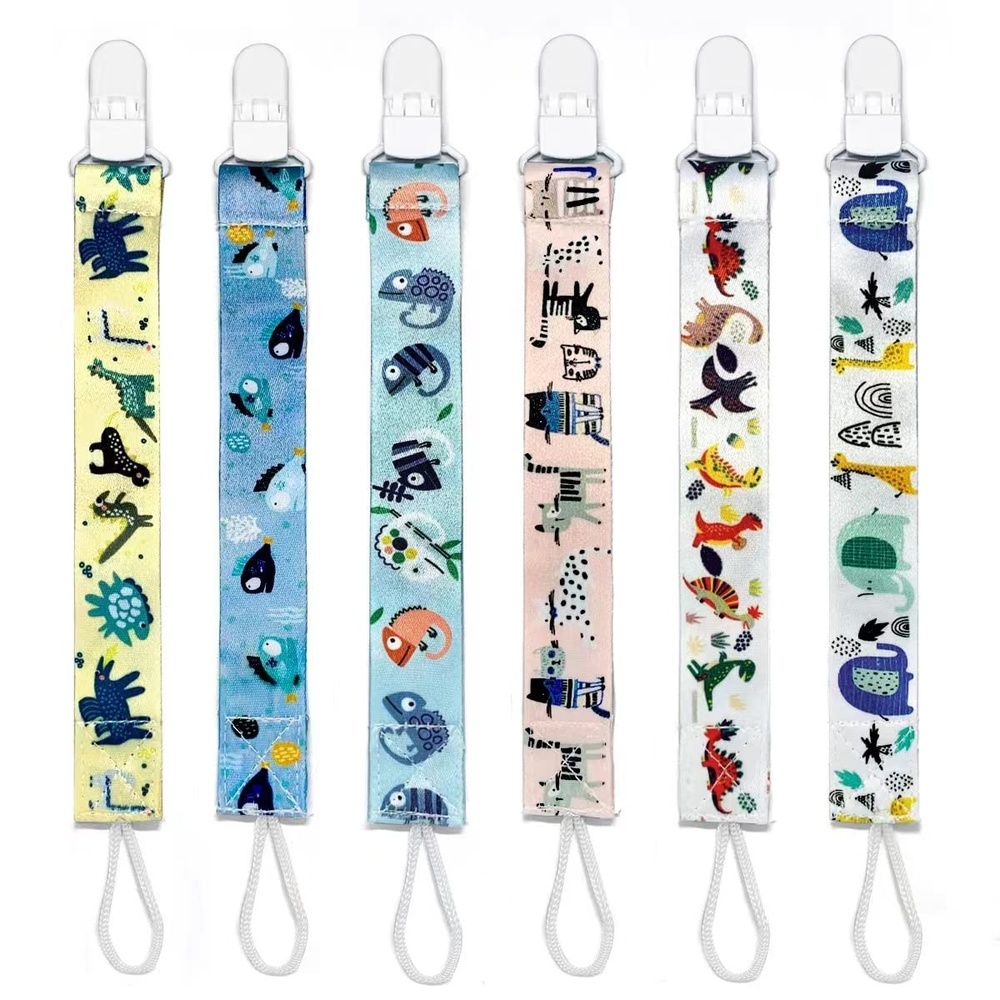 image:imagePandaEar 5 Pack Silicone Pacifier Clips for Boys and Girls Newborn