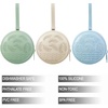 PandaEar 3 Pack Silicone Pacifier Holder Case, Portable Travel Pacifier Pouch for Newborns, BPA-Free Silicone Pacifier Storage Container for Boys & Girls (Green, Blue, Cream)(Green  Blue  Cream)