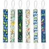 PandaEar Baby Pacifier Clips, 6 Pack Universal Holder Leash for Boys and Girls, Teething Toys Teethers