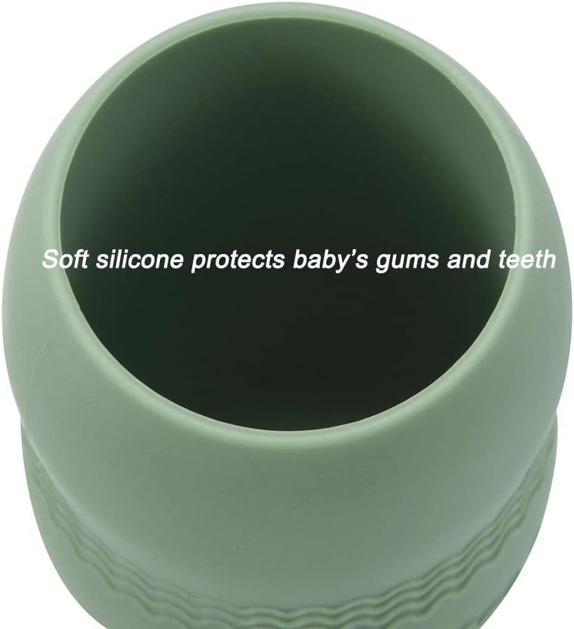 image:imagePandaEar 3 Pack Silicone Baby Training Cups Tiny Open Cups for Toddlers