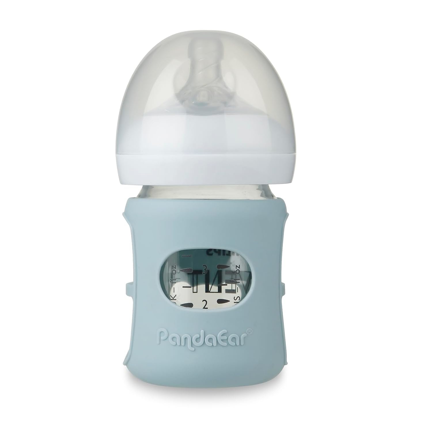 image:imagePandaEar 3 Pack Silicone Sleeves for Philips Avent Natural Glass Baby Bottles 4 oz Shatterproof AntiBreakage and Heat Resistant Bottle Holder BPAFree Compatible with 4 oz Avent Glass Bottles