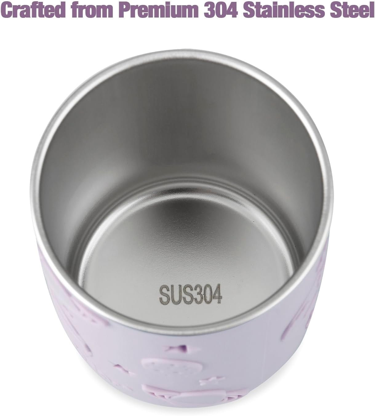 image:imagePandaEar 3 Pack Stainless Steel Toddler Cups with Lids amp Silicone Sleeves Stainless Steel Toddler Tumbler with Straw Stopper 88 oz PinkBluePurple