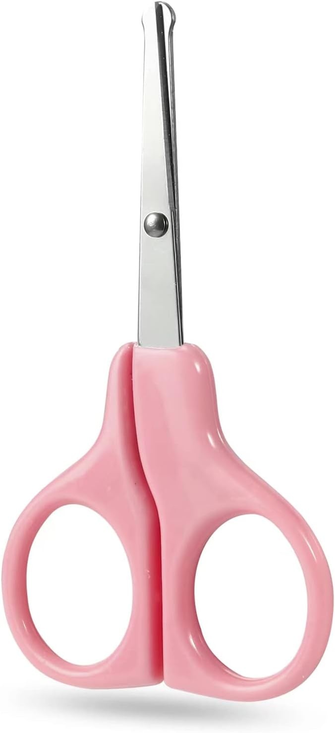 image:imagePandaEar Baby Healthcare amp Grooming Kit Baby Safety Set Comb Brush Finger Toothbrush Nail Clippers Scissors Nasal Aspirator Nursery Care Kit Blue12in1 Pink