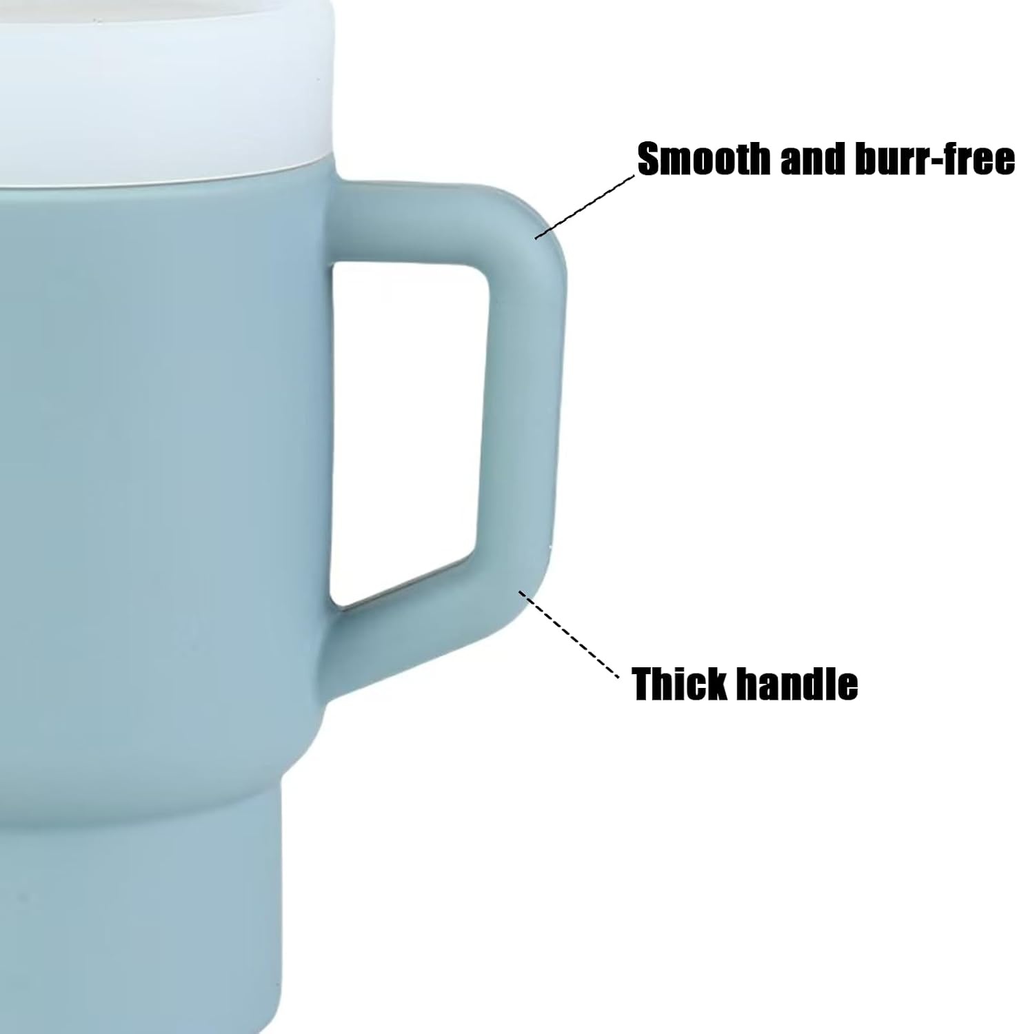 image:imagePandaEar Kids Tumbler Silicone Toddler Cup with Straw and Handle 95oz SpillProof Training Cup for Baby BPAFree Easy to Clean Blue BlueBlue
