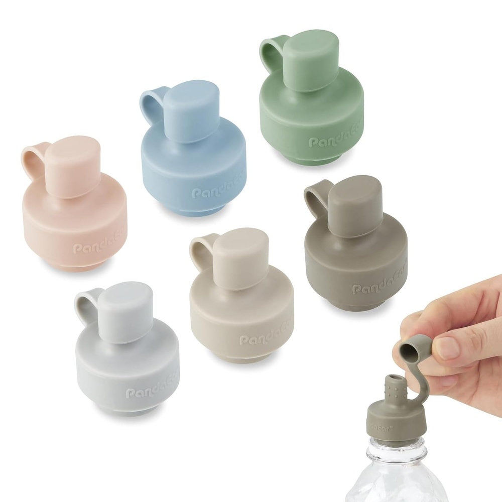 image:imagePandaEar 6 Pack Silicone Water Bottle Cap for Toddlers Kids