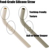 PandaEar 2 Pack Stainless Steel Cups with Lids & Silicone Sleeves | 8.8 oz Spill Proof Sippy Cups with Straw Stopper & Teething-Friendly Straws for Kids Children Ages 3+ (Beige & Khaki)(Beige & Khaki)