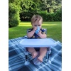 PandaEar 2 Pack100% Tiny Silicone Drinking Training Cup for Baby and Toddler, 3.5oz (Blue/Green)(Blue/Green)