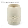 PandaEar 2 Pack100% Tiny Silicone Drinking Training Cup for Baby and Toddler, 3.5oz (Blue/Green)(Blue/White)