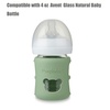 PandaEar 3 Pack Silicone Sleeves for Philips Avent Natural Glass Baby Bottles 4 oz, Shatterproof Anti-Breakage and Heat Resistant Bottle Holder, BPA-Free, Compatible with 4 oz Avent Glass Bottles