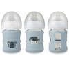PandaEar 3 Pack Silicone Sleeves for Philips Avent Natural Glass Baby Bottles 4 oz, Shatterproof Anti-Breakage and Heat Resistant Bottle Holder, BPA-Free, Compatible with 4 oz Avent Glass Bottles