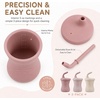 PandaEar 3-Pack Silicone Baby Straw Cup, 5oz Sippy Cup for 6 Month Old