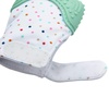 PandaEar Soothing Teething Mitten 2 Pack, Pain Relief, Protection Glove, Stimulating Teether, 0-12 Months (Blue Green)(Blue Green)