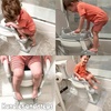 PandaEar Toilet Potty Training Seat with Step Stool Ladder, Comfortable Safe Potty Seat with Anti-Slip Pads Ladder for Kids Boys Girls Toddlers (Grey)(Gray)
