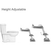 PandaEar Toilet Potty Training Seat with Step Stool Ladder, Comfortable Safe Potty Seat with Anti-Slip Pads Ladder for Kids Boys Girls Toddlers (Grey)(Gray)