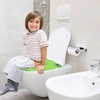PandaEar Toilet Seat Cover | Folding Travel Toilet Seat for Children and Potty Training | Portable Silicone Toilet Seat for Toddlers, Boys & Girls with Non-Slip Silicone Pads -Panda(Green)