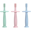 PandaEar 3 Pack Silicone Baby Toothbrush Teethers – Teething Toys Training Oral Care for Infants 0-12 Months+