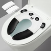 PandaEar Toilet Seat Cover | Folding Travel Toilet Seat for Children and Potty Training | Portable Silicone Toilet Seat for Toddlers, Boys & Girls with Non-Slip Silicone Pads -Panda(White)