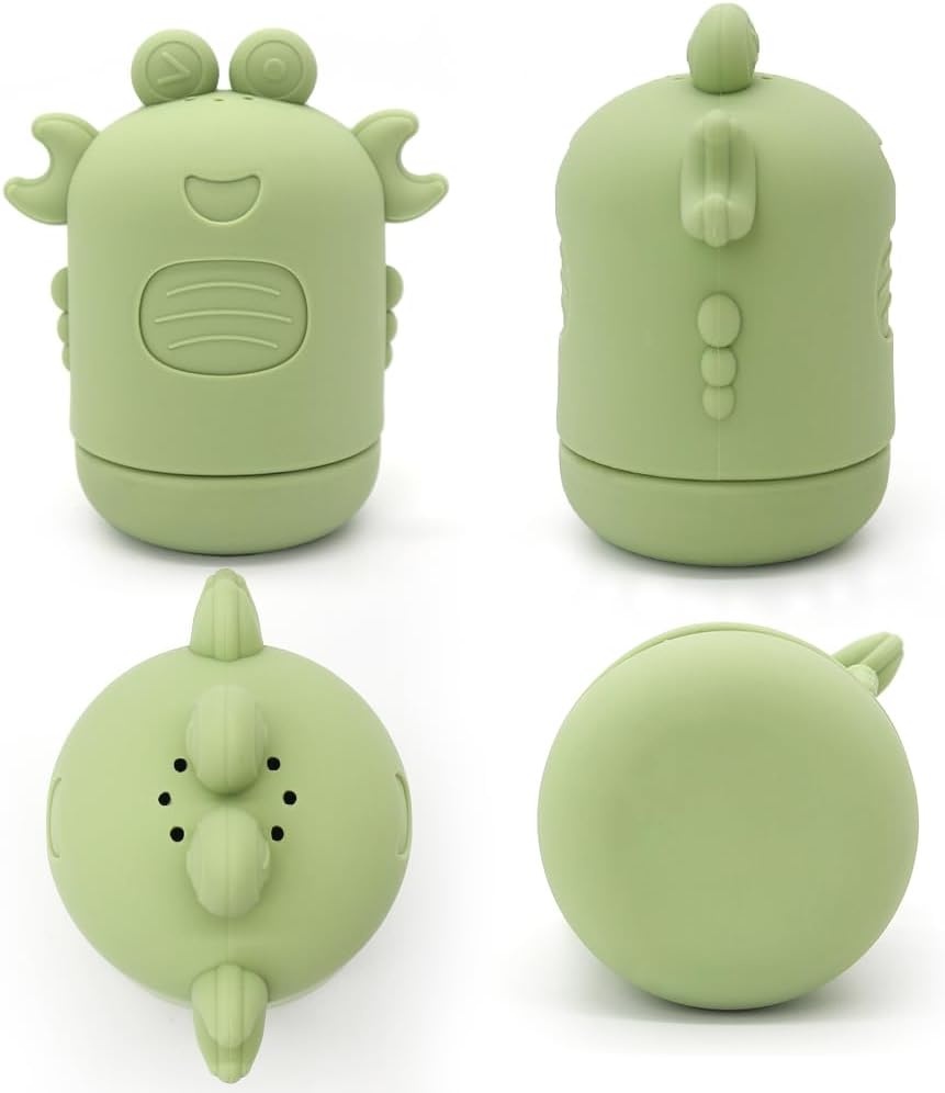 image:imagePandaEar 4 Pack Silicone Bath Toys for Babies 06 612 Months Mold Free Bathtub Toys for Toddlers Kids Infant Non Toxic Swimming Shower Toys for Toddlers 13 A