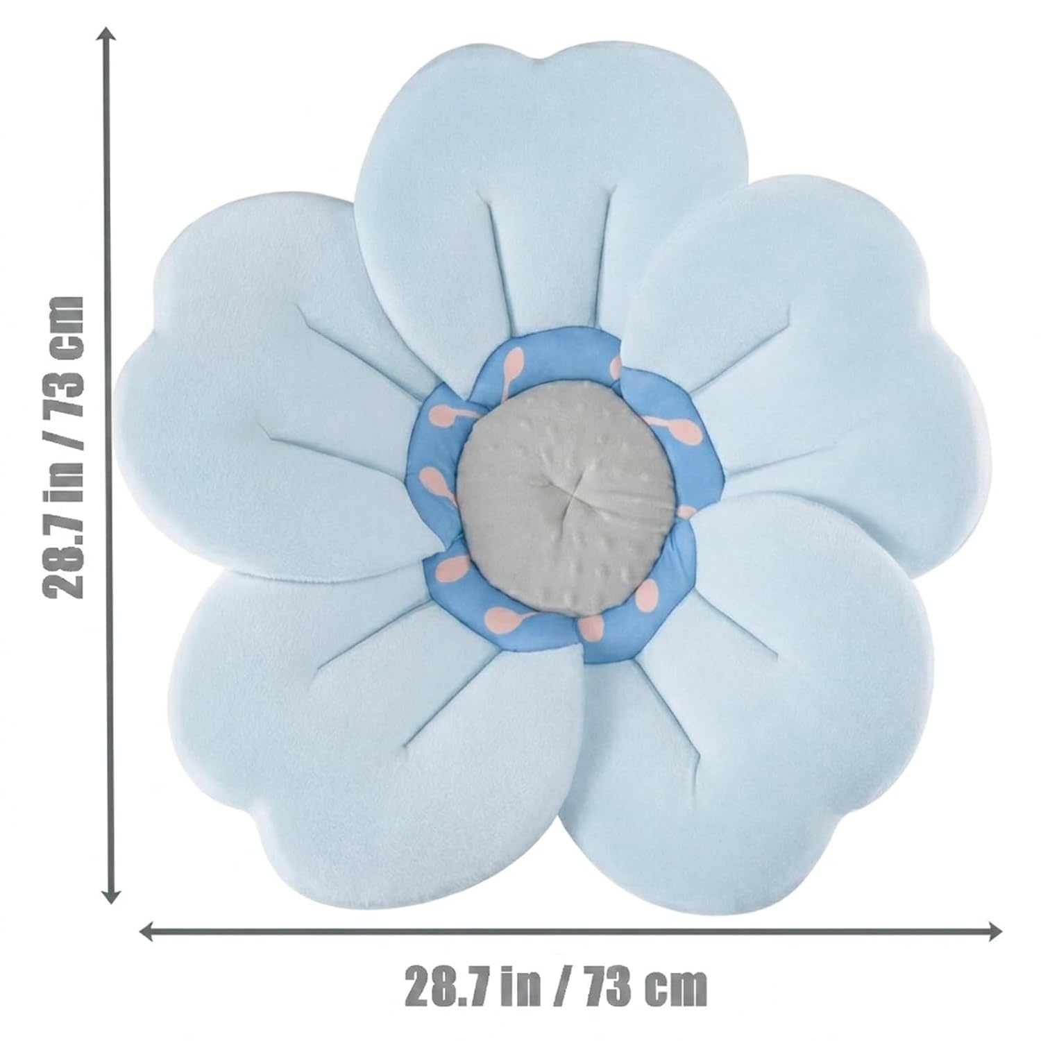 image:imagePandaEar Baby Bath Flower for Sink Romantic Cherry Blossom Plush Mat Soft Newborn Insert amp Infant Bathtub Cushion NonSlip QuickDry Support Shower Gift for Girls PinkBliue