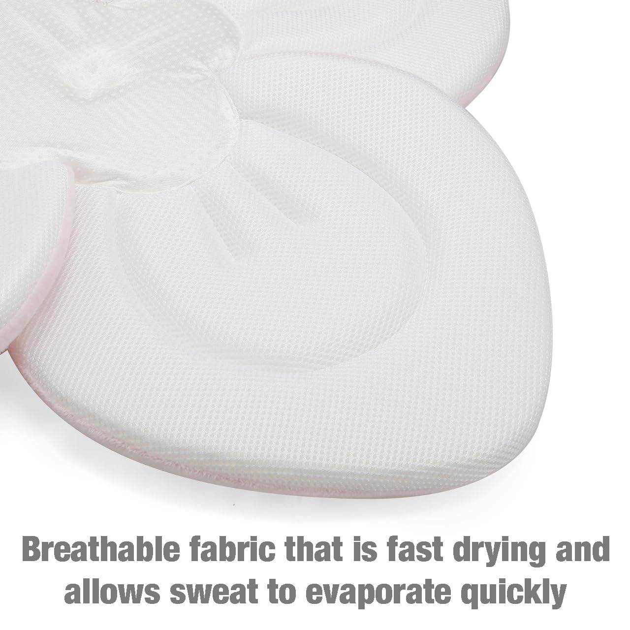 image:imagePandaEar Baby Bath Pad for Newborn Soft Flower Infant Sink Bath CushionPink