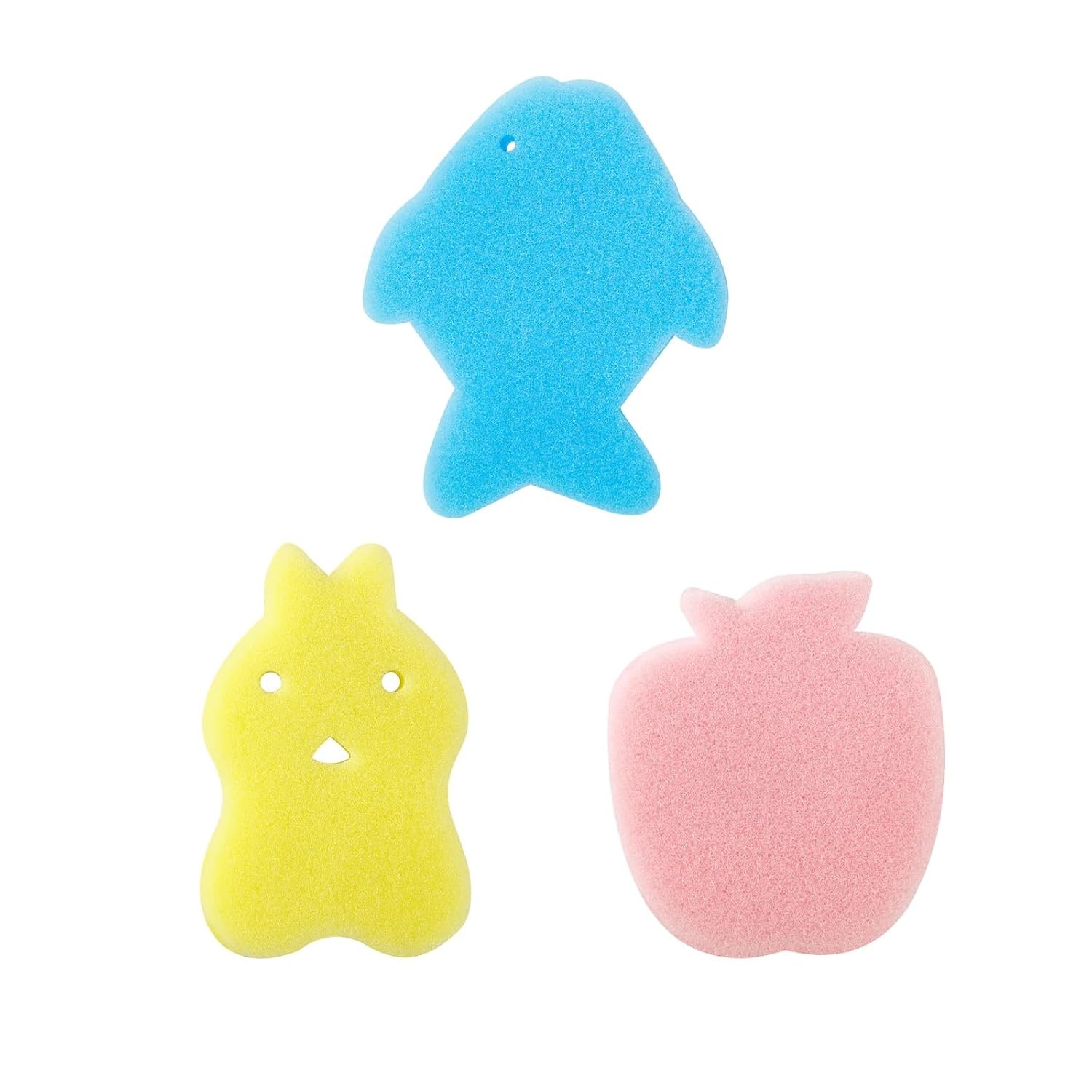 image:imagePandaEar Baby Bath Sponge Infant Soft Sponge Mat Baby Bath Mat Newborn Odor Free Bath Cushion Blue BluePink