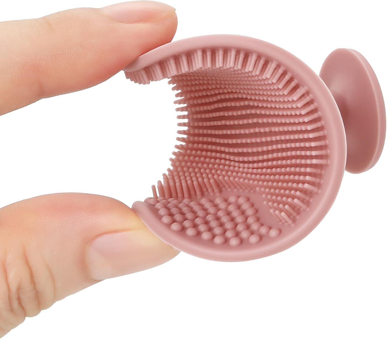 image:imagePandaEar Baby Cradle Cap Brush Silicone Baby Bath Brush Massage Brush Set for Dry Skin Cradle Cap and Eczema 4 Pack BluePink