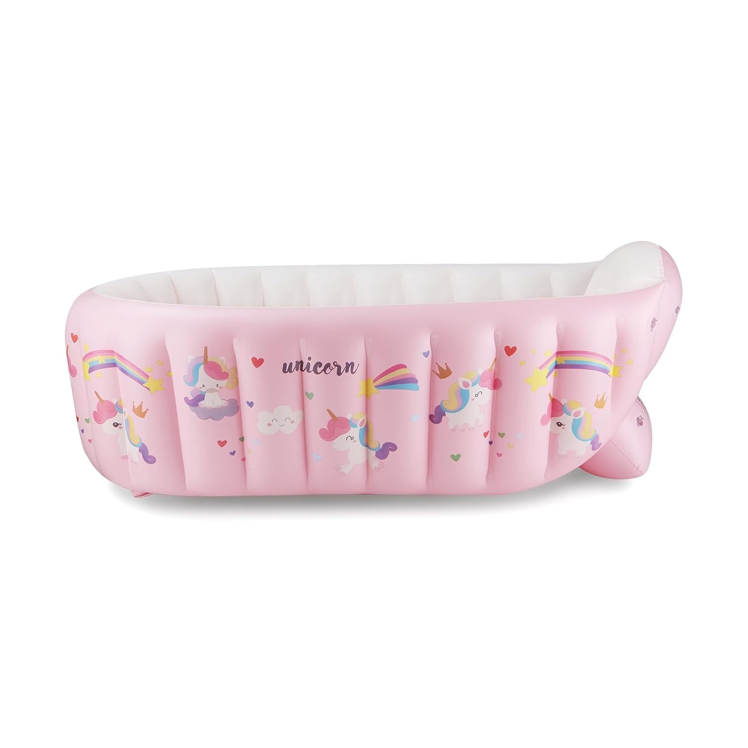image:imagePandaEar Inflatable Baby Bathtub Portable Travel Bath Tub with Air PumpPink
